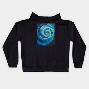 Dancing Waves: Celebrating the Rhythm of the Ocean Kids Hoodie